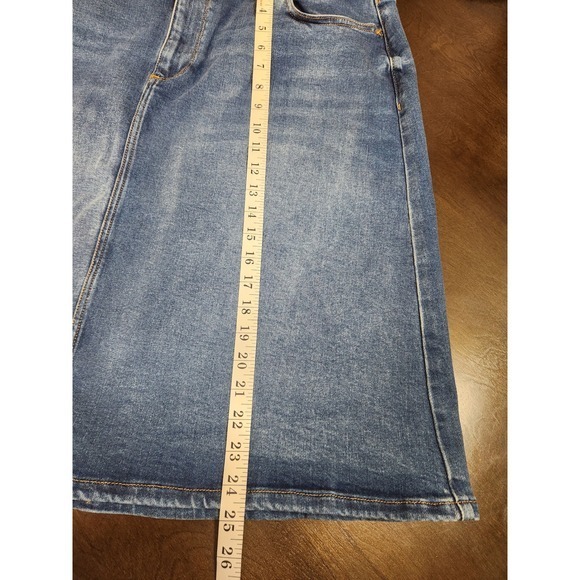 Liz Claiborne Denim Skirt A-Line Stretch Casual Blue Jean Skirt Size 16‎ - Picture 6 of 6